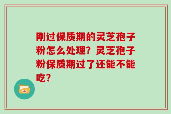 刚过保质期的灵芝孢子粉怎么处理?灵芝孢子粉保质期过了还能不能吃?-第1张图片-灵芝大师 刚过保质期的灵芝孢子粉怎么处理?灵芝孢子粉保质期过了还能不能吃?-第1张图片-灵芝大师