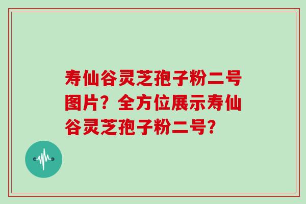 寿仙谷灵芝孢子粉二号图片？全方位展示寿仙谷灵芝孢子粉二号？