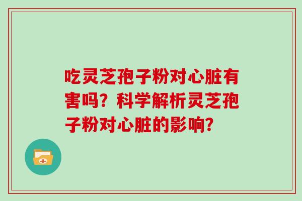 吃灵芝孢子粉对心脏有害吗？科学解析灵芝孢子粉对心脏的影响？