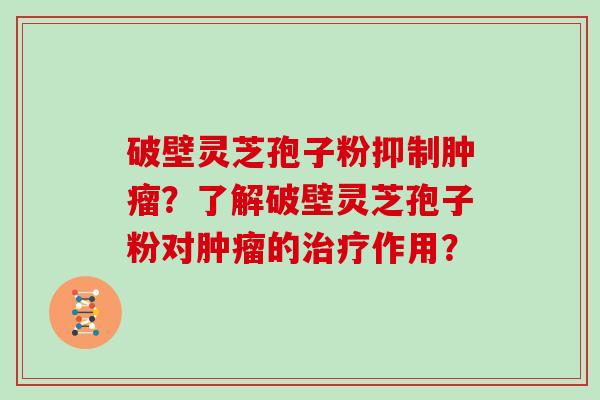 破壁灵芝孢子粉抑制肿瘤?了解破壁灵芝孢子粉对肿瘤的治疗作用?-第1张图片-灵芝大师 破壁灵芝孢子粉抑制肿瘤?了解破壁灵芝孢子粉对肿瘤的治疗作用?-第1张图片-灵芝大师