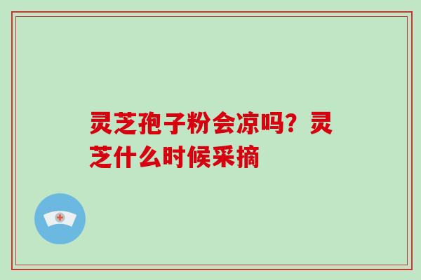 灵芝孢子粉会凉吗？灵芝什么时候采摘