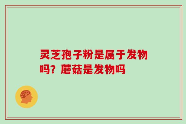 灵芝孢子粉是属于发物吗？蘑菇是发物吗
