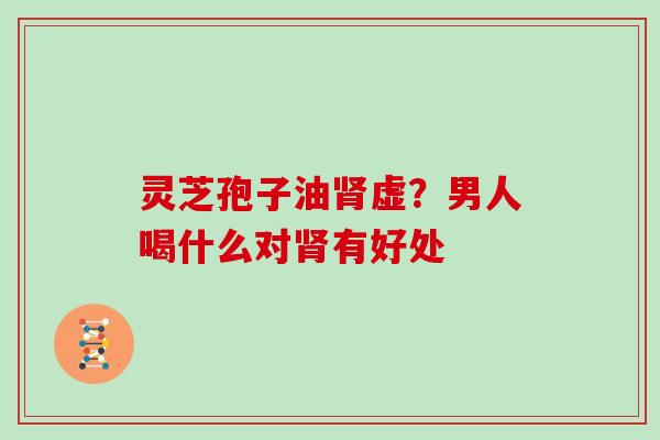 灵芝孢子油肾虚？男人喝什么对肾有好处