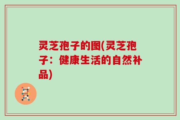灵芝孢子的图(灵芝孢子：健康生活的自然补品)