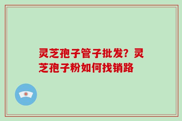 灵芝孢子管子批发？灵芝孢子粉如何找销路