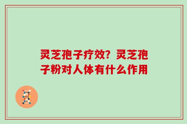灵芝孢子疗效？灵芝孢子粉对人体有什么作用