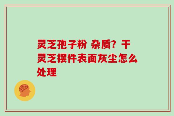 灵芝孢子粉 杂质？干灵芝摆件表面灰尘怎么处理