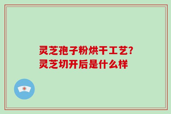 灵芝孢子粉烘干工艺？灵芝切开后是什么样