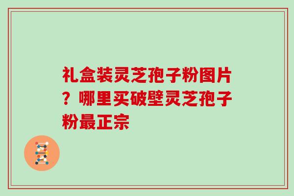 礼盒装灵芝孢子粉图片？哪里买破壁灵芝孢子粉最正宗
