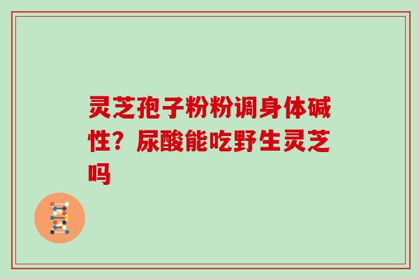 灵芝孢子粉粉调身体碱性？尿酸能吃野生灵芝吗