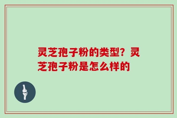 灵芝孢子粉的类型？灵芝孢子粉是怎么样的