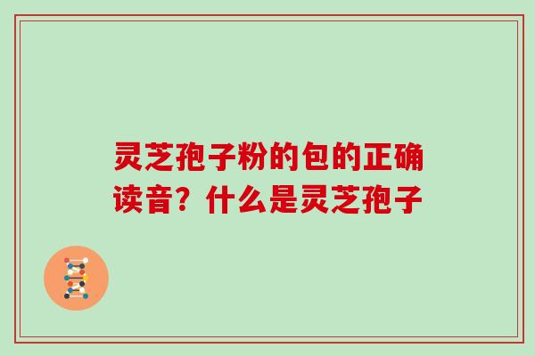 灵芝孢子粉的包的正确读音？什么是灵芝孢子