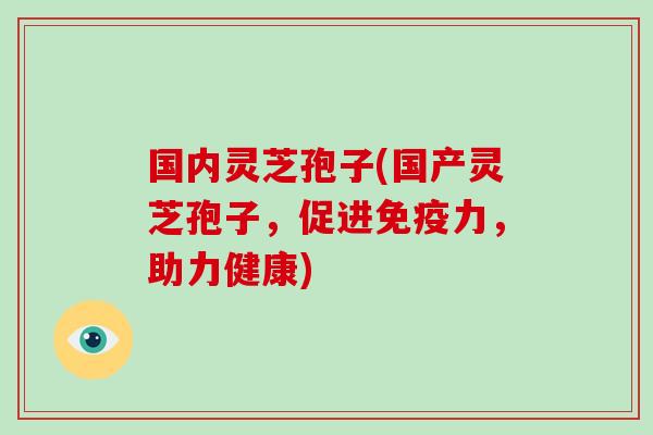 国内灵芝孢子(国产灵芝孢子，促进免疫力，助力健康)
