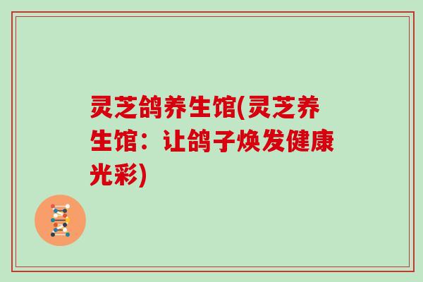 灵芝鸽养生馆(灵芝养生馆：让鸽子焕发健康光彩)