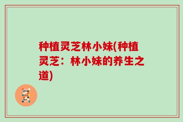 种植灵芝林小妹(种植灵芝：林小妹的养生之道)