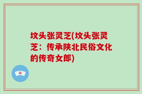 坟头张灵芝(坟头张灵芝：传承陕北民俗文化的传奇女郎)