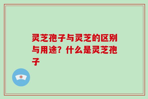 灵芝孢子与灵芝的区别与用途？什么是灵芝孢子