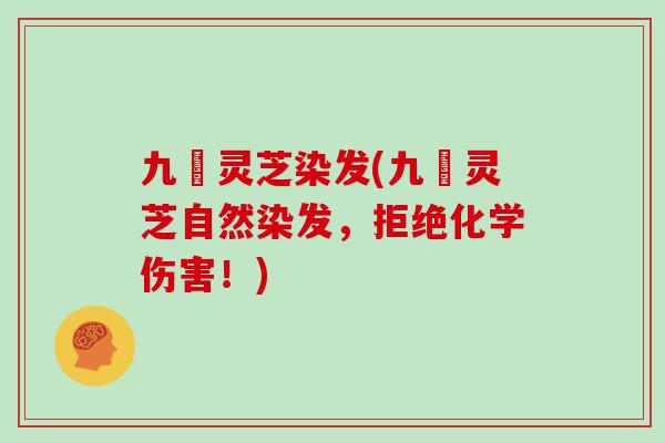 九聖灵芝染发(九聖灵芝自然染发，拒绝化学伤害！)