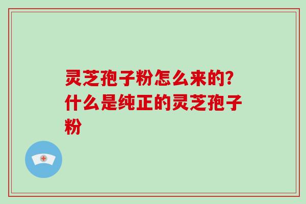 灵芝孢子粉怎么来的？什么是纯正的灵芝孢子粉