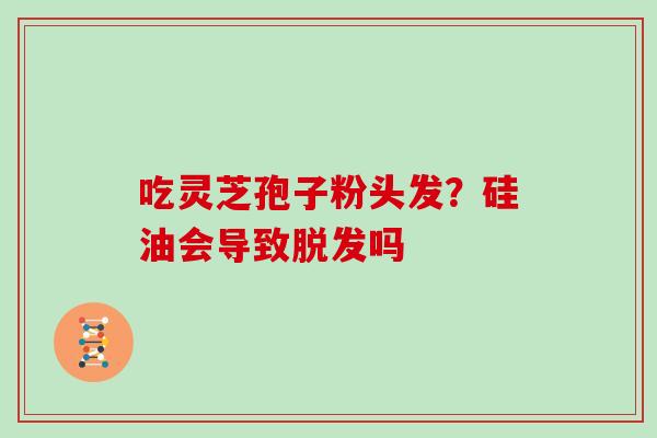 吃灵芝孢子粉头发？硅油会导致脱发吗-第1张图片-灵芝大师
