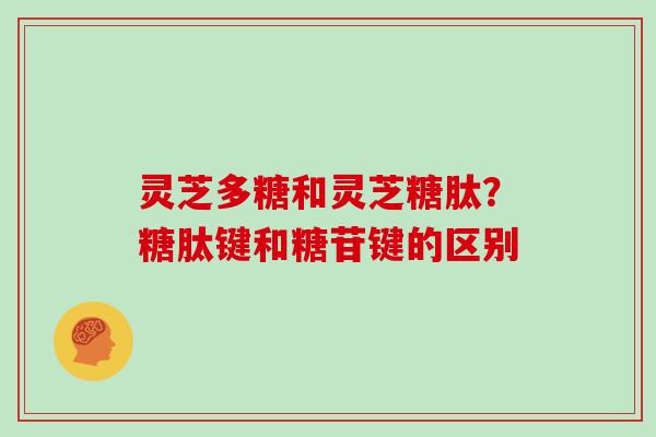 灵芝多糖和灵芝糖肽？糖肽键和糖苷键的区别