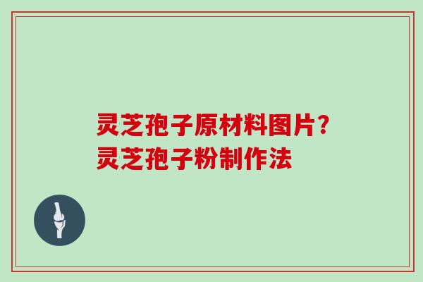 灵芝孢子原材料图片？灵芝孢子粉制作法