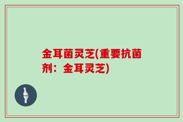 金耳菌灵芝(重要抗菌剂：金耳灵芝)