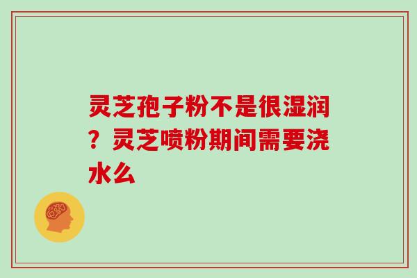 灵芝孢子粉不是很湿润？灵芝喷粉期间需要浇水么