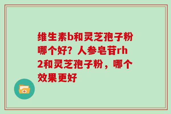 维生素b和灵芝孢子粉哪个好？人参皂苷rh2和灵芝孢子粉，哪个效果更好