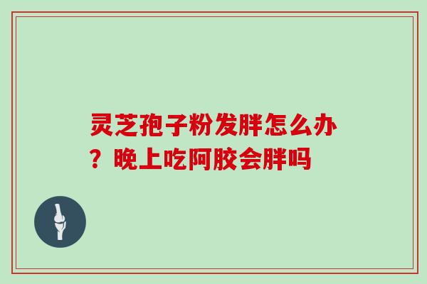 灵芝孢子粉发胖怎么办？晚上吃阿胶会胖吗