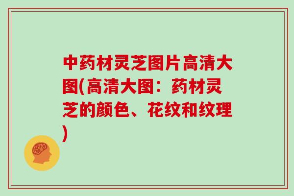 中药材灵芝图片高清大图(高清大图：药材灵芝的颜色、花纹和纹理)