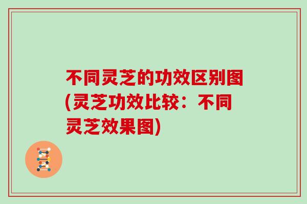 不同灵芝的功效区别图(灵芝功效比较：不同灵芝效果图)