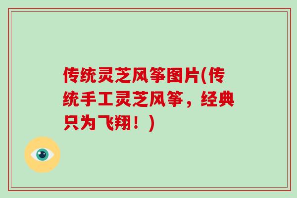 传统灵芝风筝图片(传统手工灵芝风筝，经典只为飞翔！)
