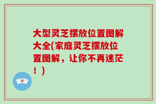 大型灵芝摆放位置图解大全(家庭灵芝摆放位置图解，让你不再迷茫！)