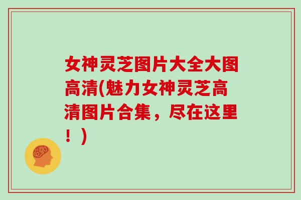 女神灵芝图片大全大图高清(魅力女神灵芝高清图片合集，尽在这里！)