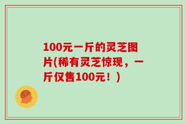 100元一斤的灵芝图片(稀有灵芝惊现，一斤仅售100元！)