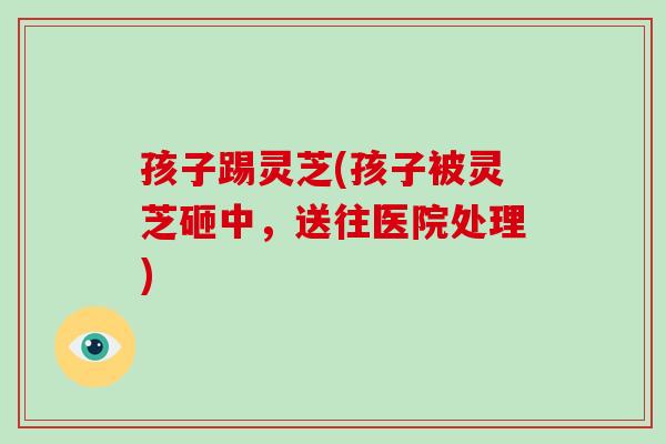 孩子踢灵芝(孩子被灵芝砸中，送往医院处理)