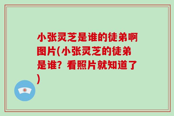 小张灵芝是谁的徒弟啊图片(小张灵芝的徒弟是谁？看照片就知道了)