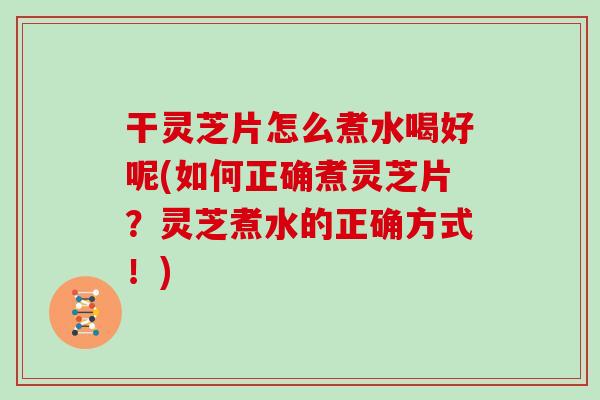 干灵芝片怎么煮水喝好呢(如何正确煮灵芝片？灵芝煮水的正确方式！)