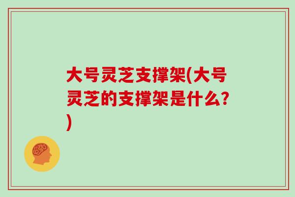 大号灵芝支撑架(大号灵芝的支撑架是什么？)