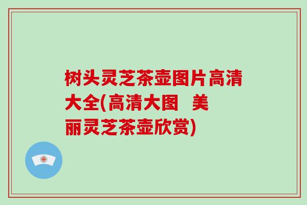 树头灵芝茶壶图片高清大全(高清大图  美丽灵芝茶壶欣赏)