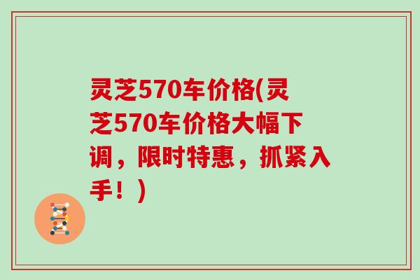灵芝570车价格(灵芝570车价格大幅下调，限时特惠，抓紧入手！)