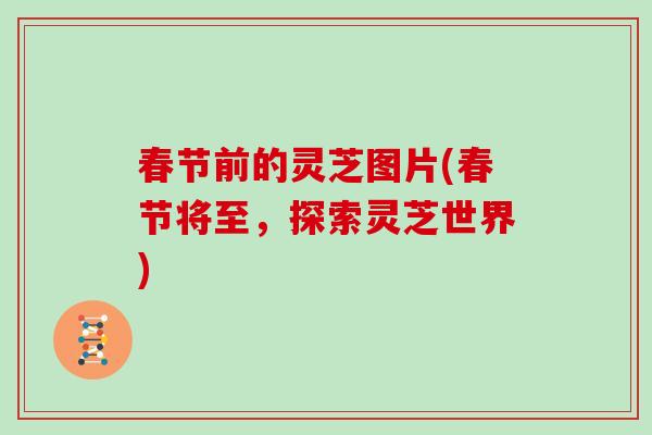 春节前的灵芝图片(春节将至，探索灵芝世界)