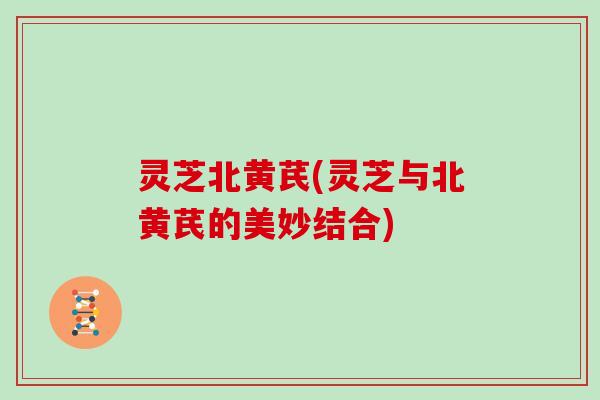 灵芝北黄芪(灵芝与北黄芪的美妙结合)-第1张图片-灵芝大师 灵芝北黄芪(灵芝与北黄芪的美妙结合)-第1张图片-灵芝大师
