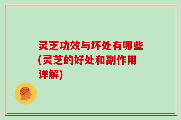 灵芝功效与坏处有哪些(灵芝的好处和副作用详解)