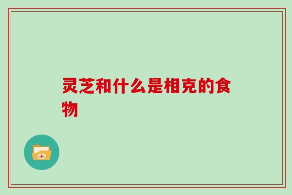 灵芝和什么是相克的食物