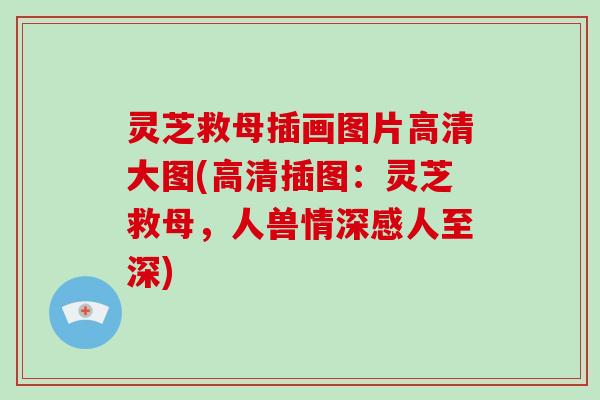 灵芝救母插画图片高清大图(高清插图：灵芝救母，人兽情深感人至深)