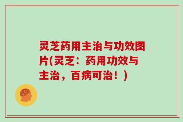 灵芝药用主治与功效图片(灵芝：药用功效与主治，百病可治！)