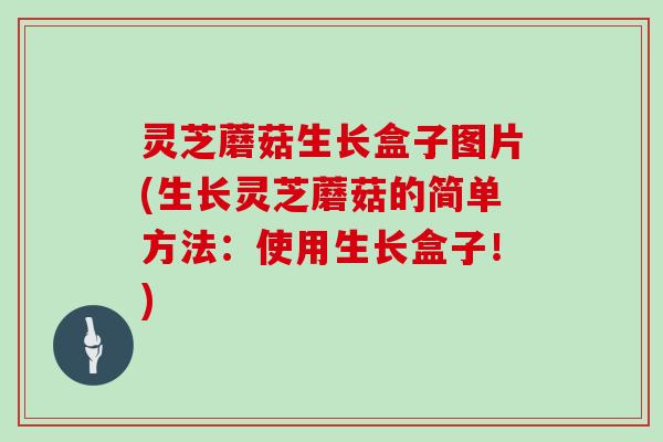 灵芝蘑菇生长盒子图片(生长灵芝蘑菇的简单方法：使用生长盒子！)