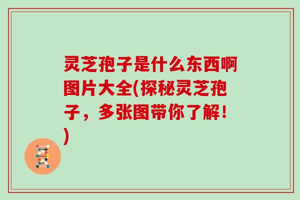 灵芝孢子是什么东西啊图片大全(探秘灵芝孢子，多张图带你了解！)